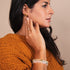 Peach | .925 Sterling Gold Vermeil | Mermaid Glass Bead Bracelet